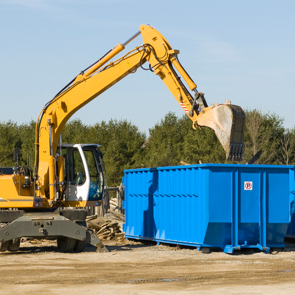 what size residential dumpster rentals are available in Raleigh County WV